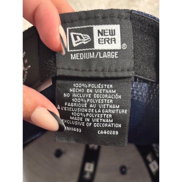 New Era 39Thirty New York Yankees Navy Camouflage Cap Medium/Large - Picture 5 of 7